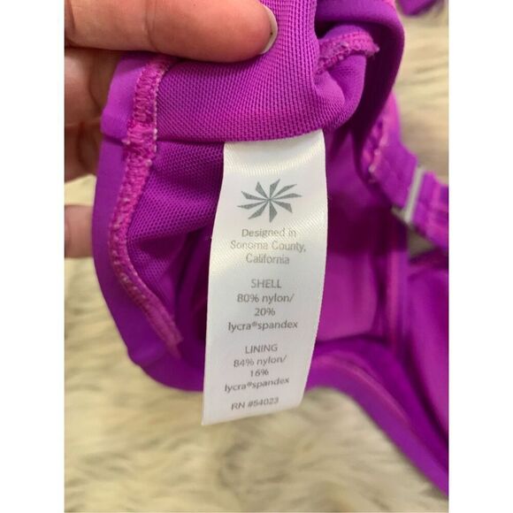 Athleta Purple Bikini Top 36B/C - Picture 4 of 4
